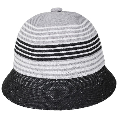 Kangol | League Tri-Color Stripe Casual Bucket Hat | 185812 | profile | GREY/BLACK