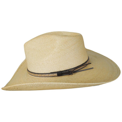Stetson | Stetson Sawmill Palm Leaf Straw Western Hat | 126969 | profile | NATURAL TAN