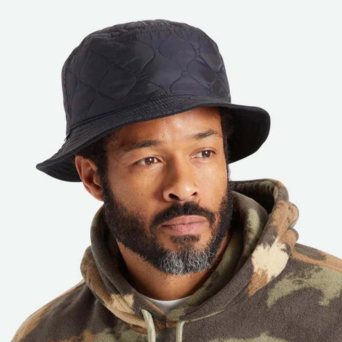 BRIXTON HATS | Abraham Reversible Bucket Hat | 185536 | lsmone | BLACK