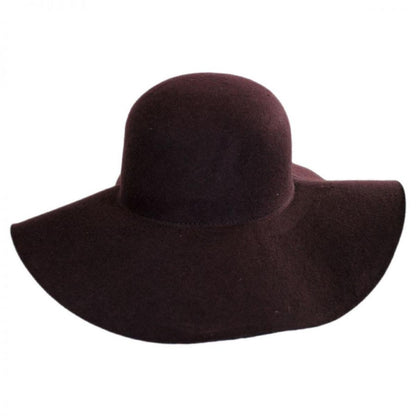 Scala | Boho Wool Felt Swinger Hat | 123472 | lead | CHOCOLATE