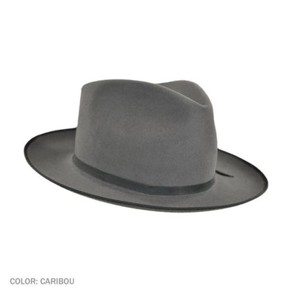 Stetson | Stratoliner Fur Felt Fedora Hat | 130617 | profile | CARIBOU