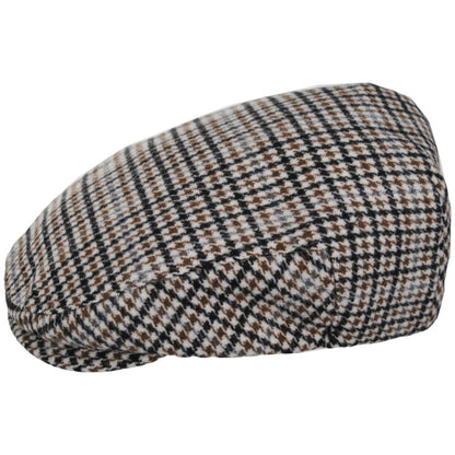 BRIXTON HATS | Hooligan Houndstooth Plaid Ivy Cap | 161564 | profile | OFF WHITE/DESERT PALM