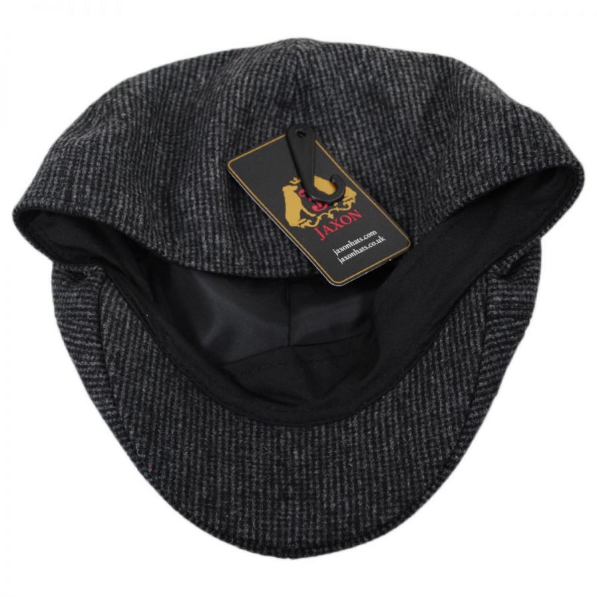 Jaxon Hats | Atchison Wool Blend Duckbill Cap | 167745 | under | CHARCOAL