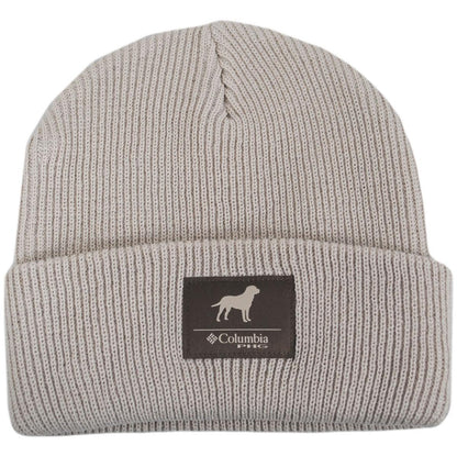 Columbia Sportswear | PHG Patch Acrylic Knit Cuffed Beanie Hat | 500748 | lead | DARK STONE