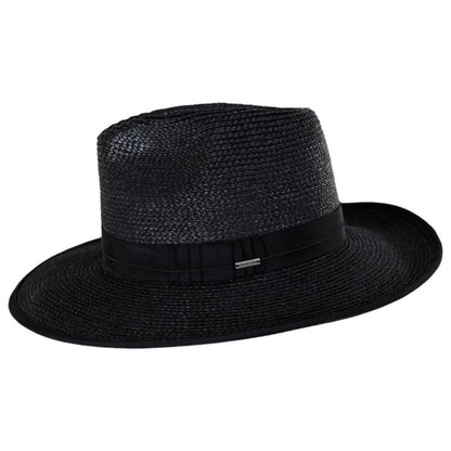 BRIXTON HATS | Reno Braided Toyo Straw Rancher Hat | 128343 | profile | BLACK