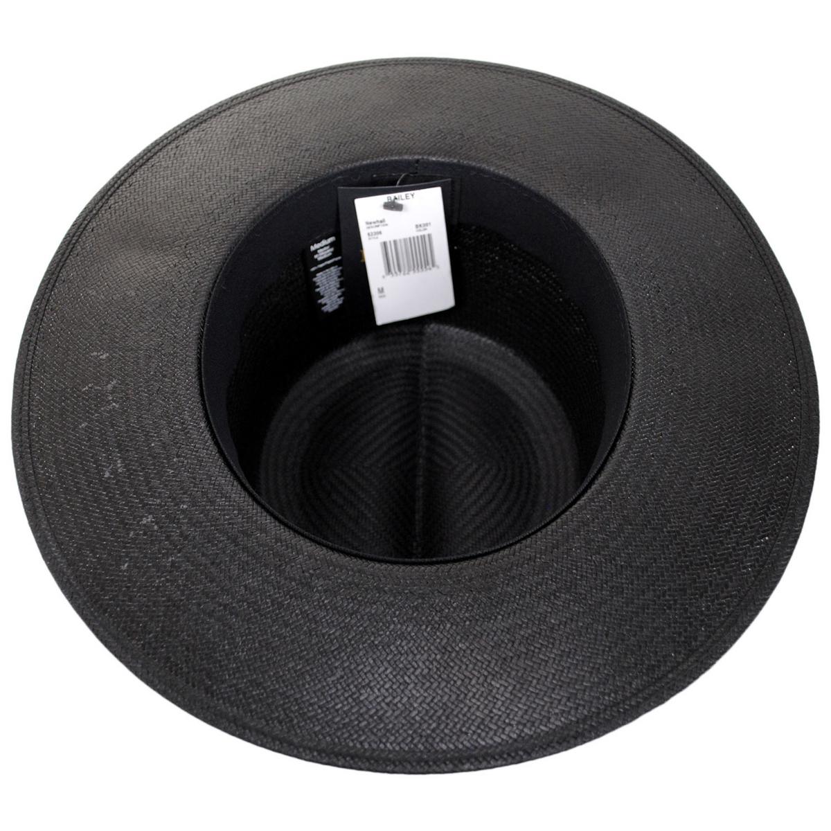 Bailey 1922 | Newhall Shantung LiteStraw Boater Hat | 127897 | under | BLACK