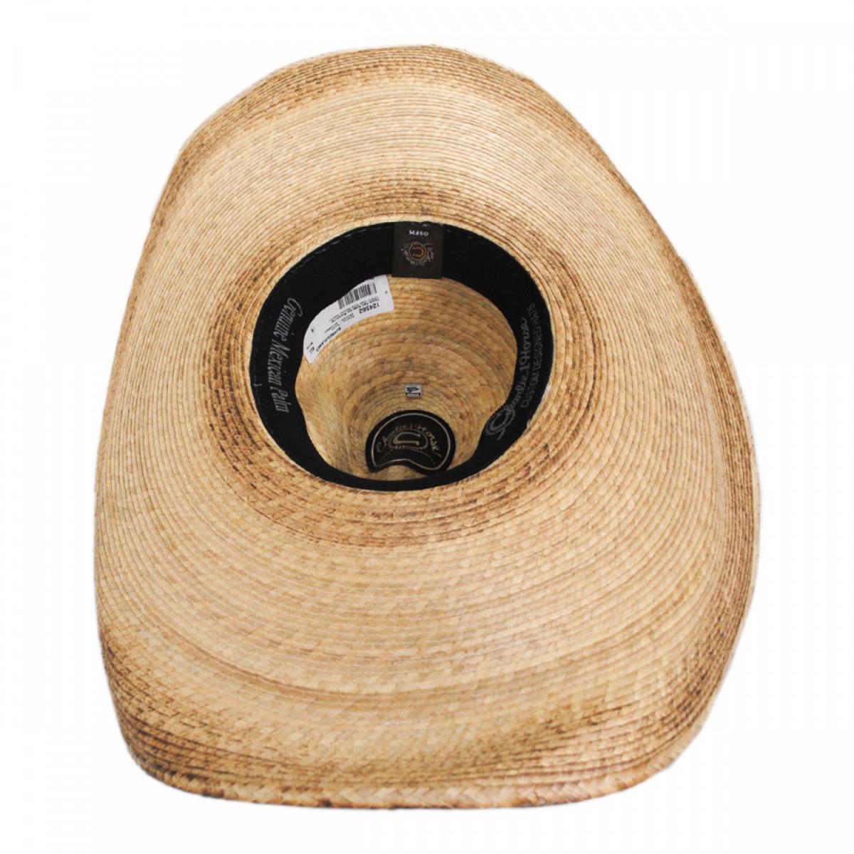 Charlie 1 Horse | Coyote Palm Straw Gus Western Hat | 127011 | under | NATURAL