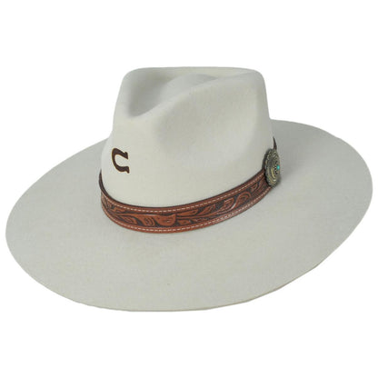 Charlie 1 Horse | White Sands Wool Felt Rancher Fedora Hat | 124972 | lead | IVORY
