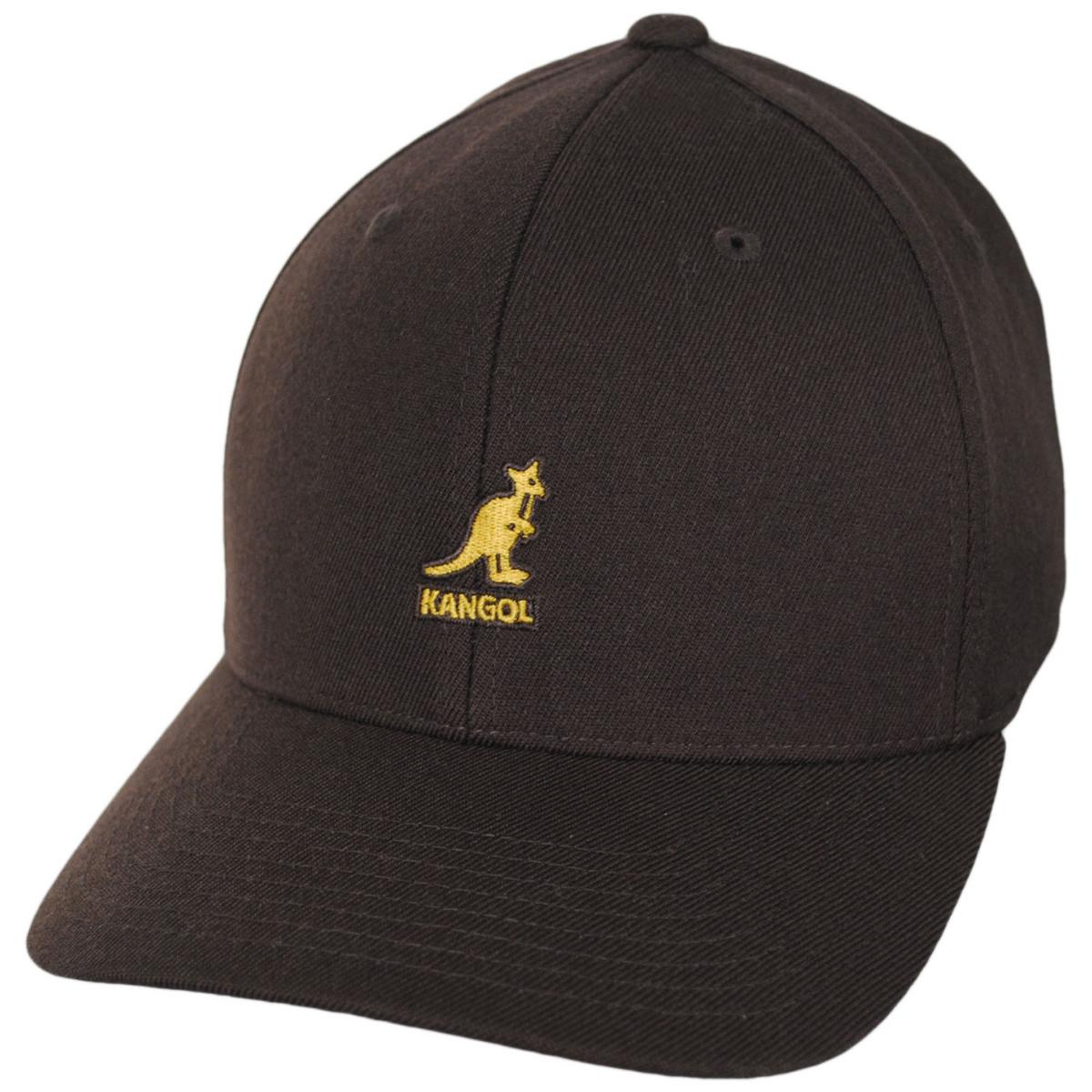 Kangol | Logo Wool FlexFit Fitted Baseball Cap | 201104 | lead | PADRES BROWN