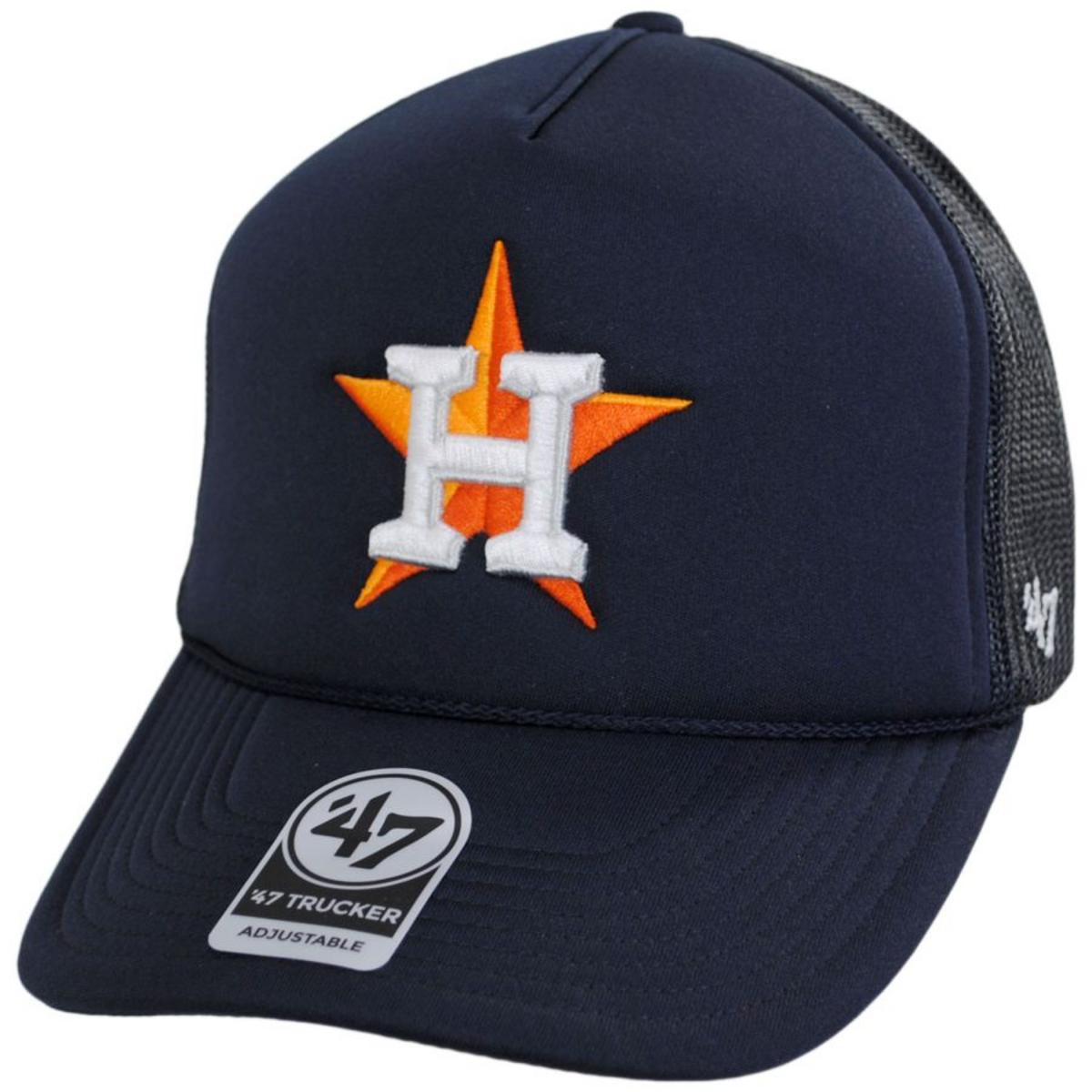 47 Brand | Houston Astros MLB Foam Mesh Trucker Snapback Baseball Cap | 203418 | lead | NAVY