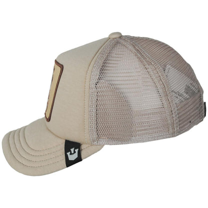 Goorin Bros | Kid's Cuddly Mesh Trucker Snapback Baseball Cap | 508931 | profile | KHAKI