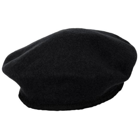 Village Hat Shop | Wool Military Beret | 152540 | lead | BLACK