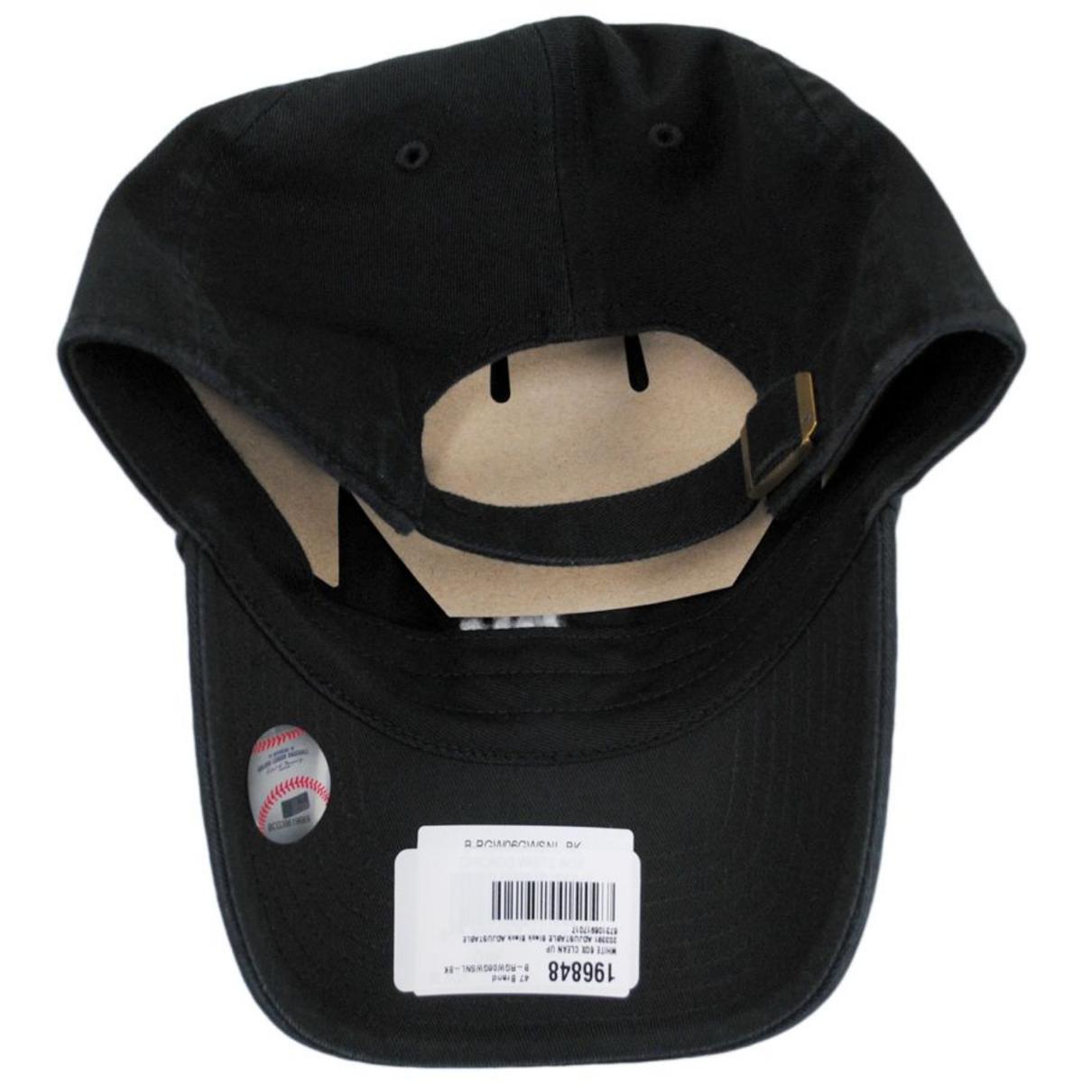 47 Brand | Chicago White Sox MLB Home Clean Up Strapback Baseball Cap Dad Hat | 203391 | under | BLACK