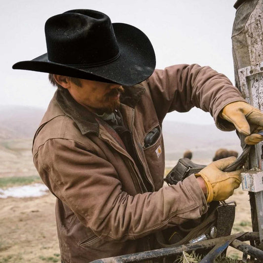 Seager | Longhorn 10X Fur Felt Western Hat | 136406 | lsmone | BLACK