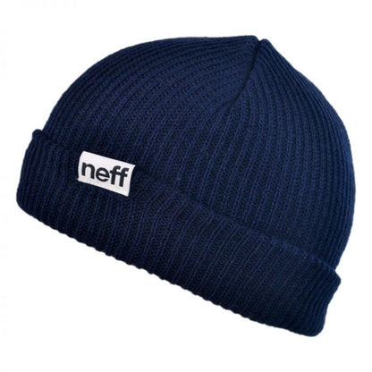 Neff | Fold Knit Beanie Hat | 501501 | front | NAVY BLUE
