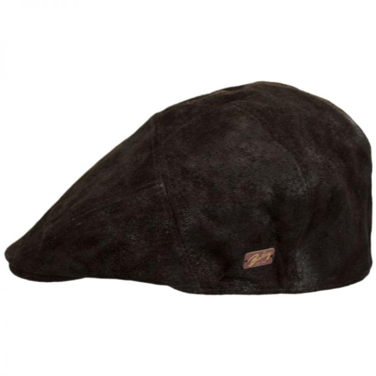 Bailey 1922 | Lazar Suede Leather Ivy Cap | 167161 | profile | COFFEE