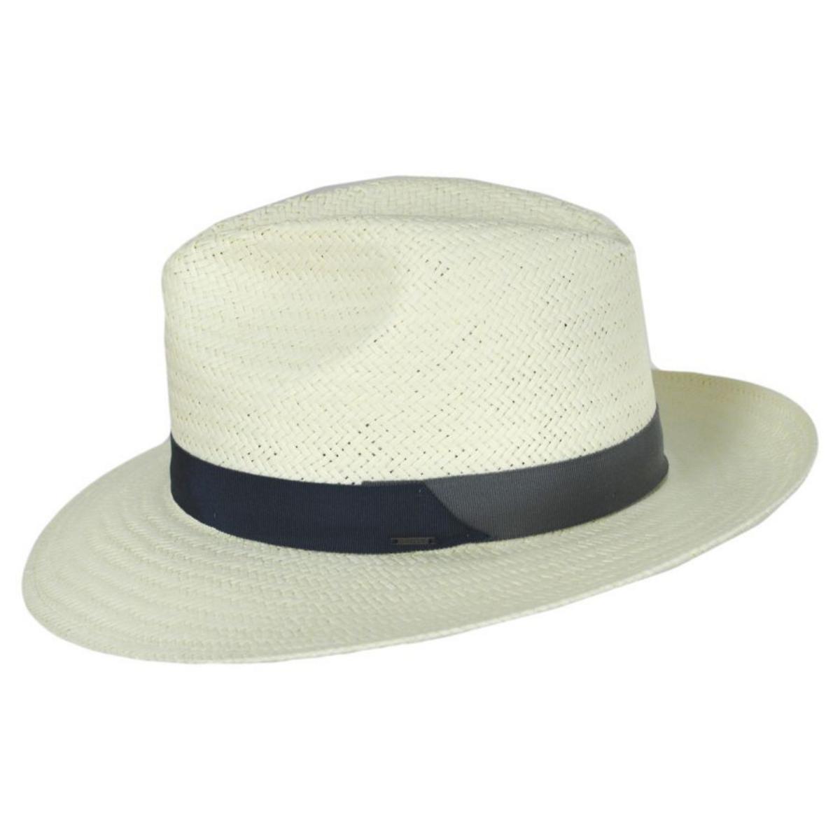 Bailey 1922 | Rothney Raindura Straw Fedora Hat | 127873 | profile | IVORY