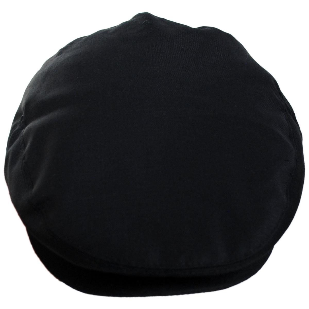 Baskerville Hat Company | Elverton Wool Solid Ivy Cap | 167602 | front | BLACK