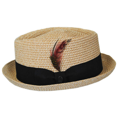 Wholesale Toyo Straw Diamond Crown Fedora Hat B2B Pre-Pack