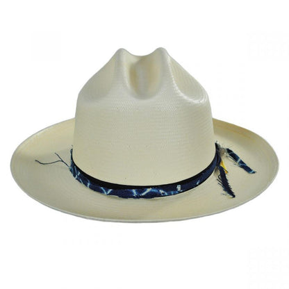 Stetson | Wildling Shantung Straw Open Road Western Hat | 126995 | front | NATURAL
