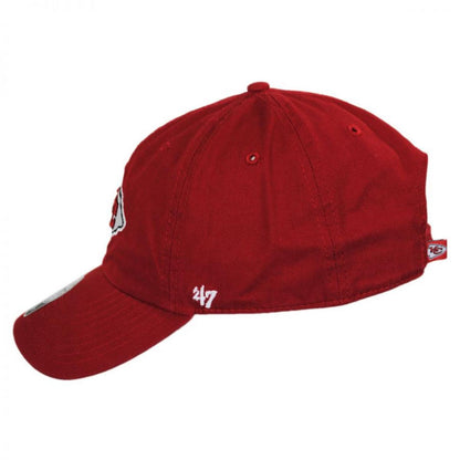 47 Brand | Kansas City Chiefs NFL Clean Up Strapback Baseball Cap Dad Hat | 203480 | profile | RED