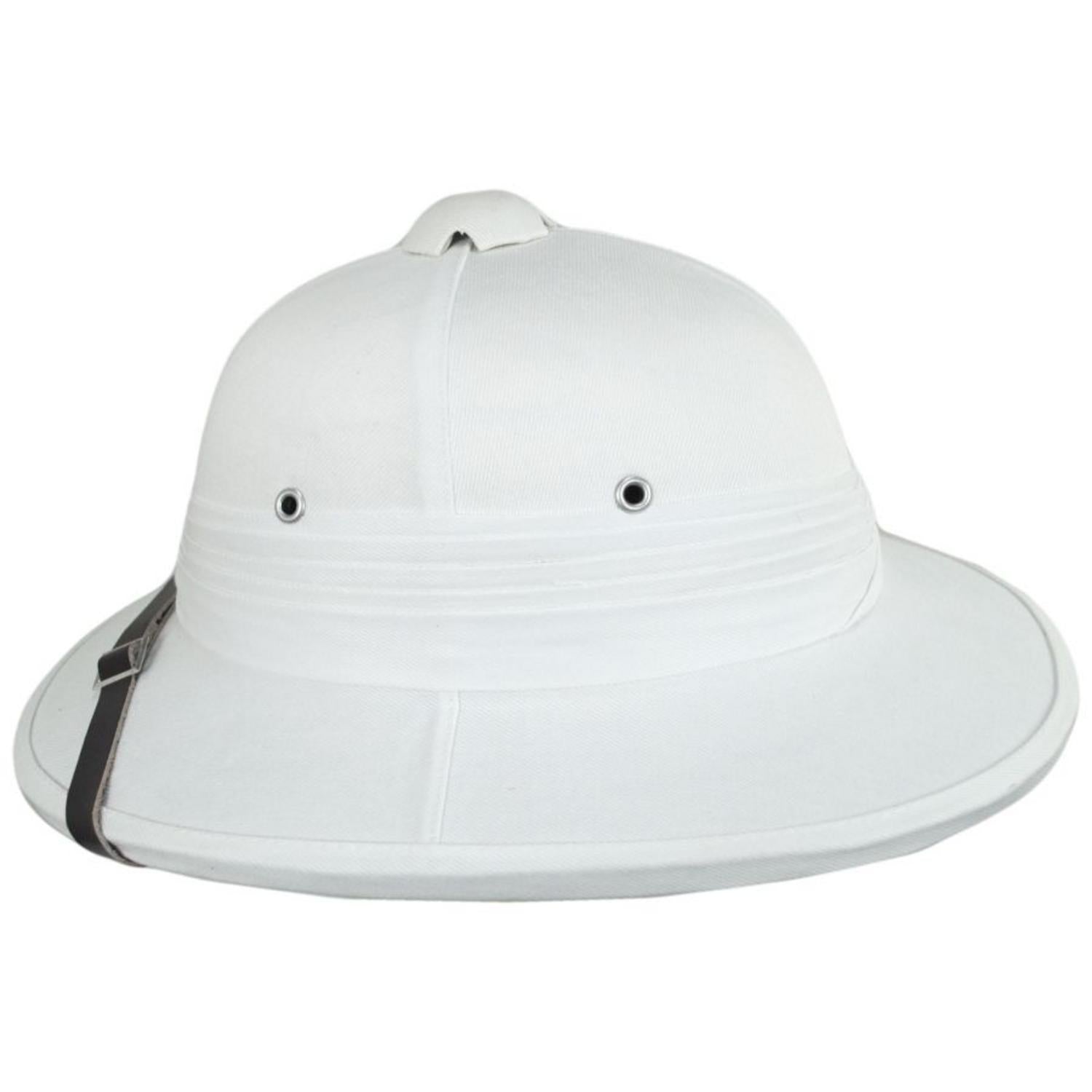 Village Hat Shop | Indian Pith Helmet - White | 155805W | profile | WHITE