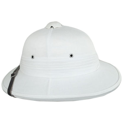 Village Hat Shop | Indian Pith Helmet - White | 155805W | profile | WHITE