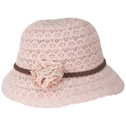 Jeanne Simmons | Toddler's Lace Cloche Hat | 510934 | profile | PINK