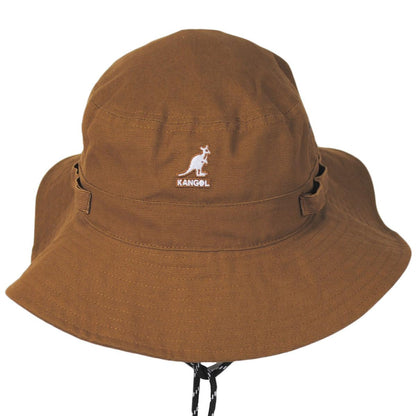 Kangol | Jungle Utility Cords Cotton Bucket Hat | 185779 | front | TAN