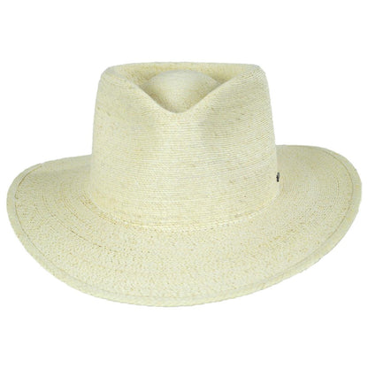BRIXTON HATS | Marcos Palm Straw Fedora Hat | 104036 | front | NATURAL