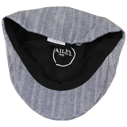 Bailey 1922 | Hulett Cotton Blend 5 Panel Ivy Cap | 167225 | under | NAVY HERRINGBONE