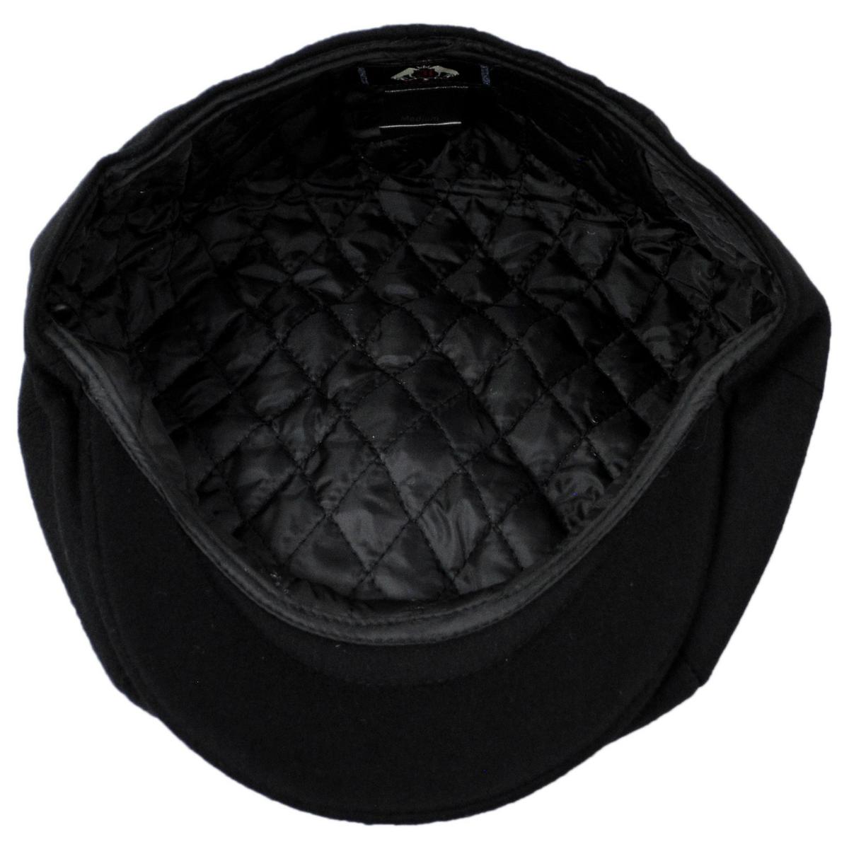 Jaxon Hats | Harlem Wool Blend Newsboy Cap | 167791 | under | BLACK