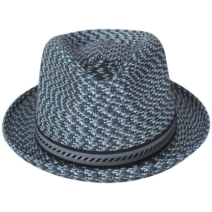 Bailey 1922 | Mannes Poly Braid Fedora Hat - Fashion Colors | 127844A | front | MIDNIGHT BLUE