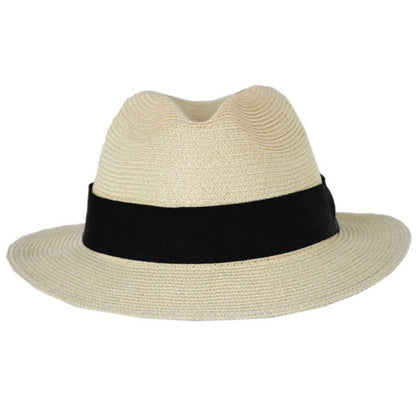 Bailey 1922 | Mullan Toyo Straw Blend Safari Fedora Hat | 127773 | front | SAND