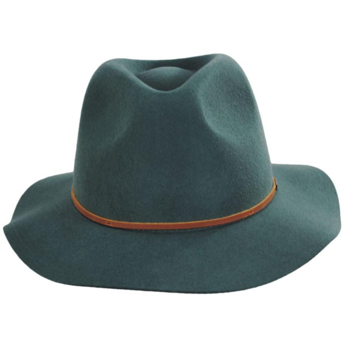 Wesley Wool Felt Floppy Fedora Hat - Spruce