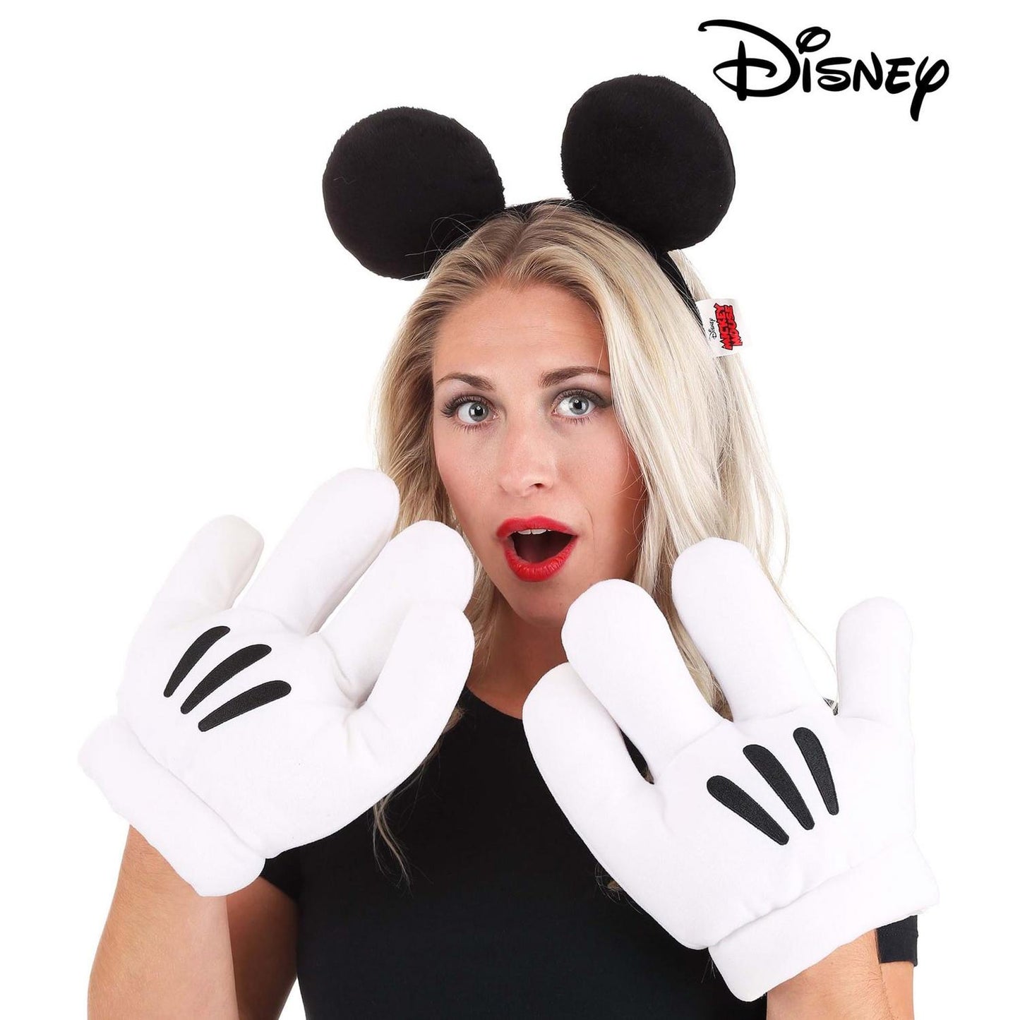 Disney | Mickey Mouse Headband & Gloves Kit | 190208 | lsmone | BLACK/WHITE