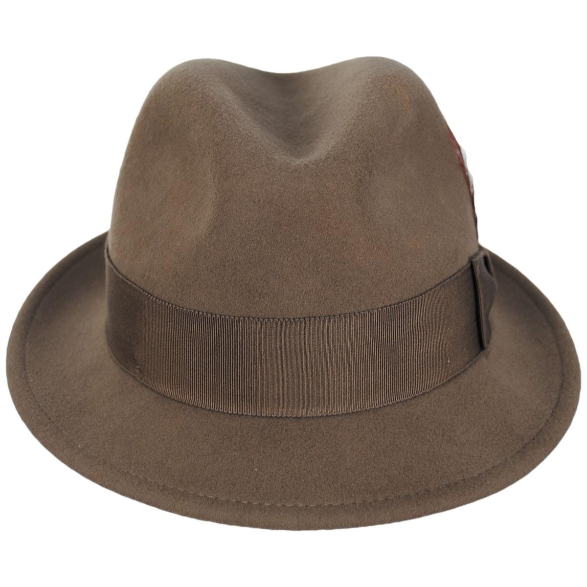 Bailey 1922 | Tino Wool LiteFelt Trilby Fedora Hat | 130008 | front | DRIFTWOOD