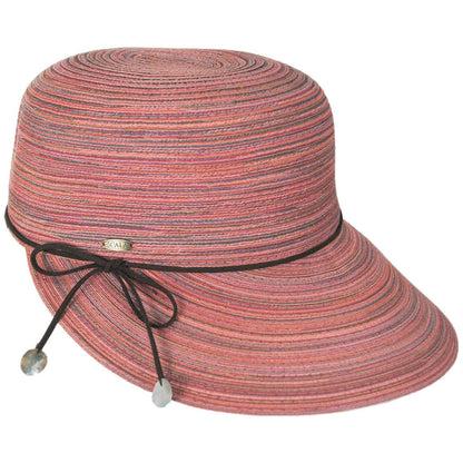 Scala | Teodora Poly Braid Facesaver Cap | 101567 | profile | RED