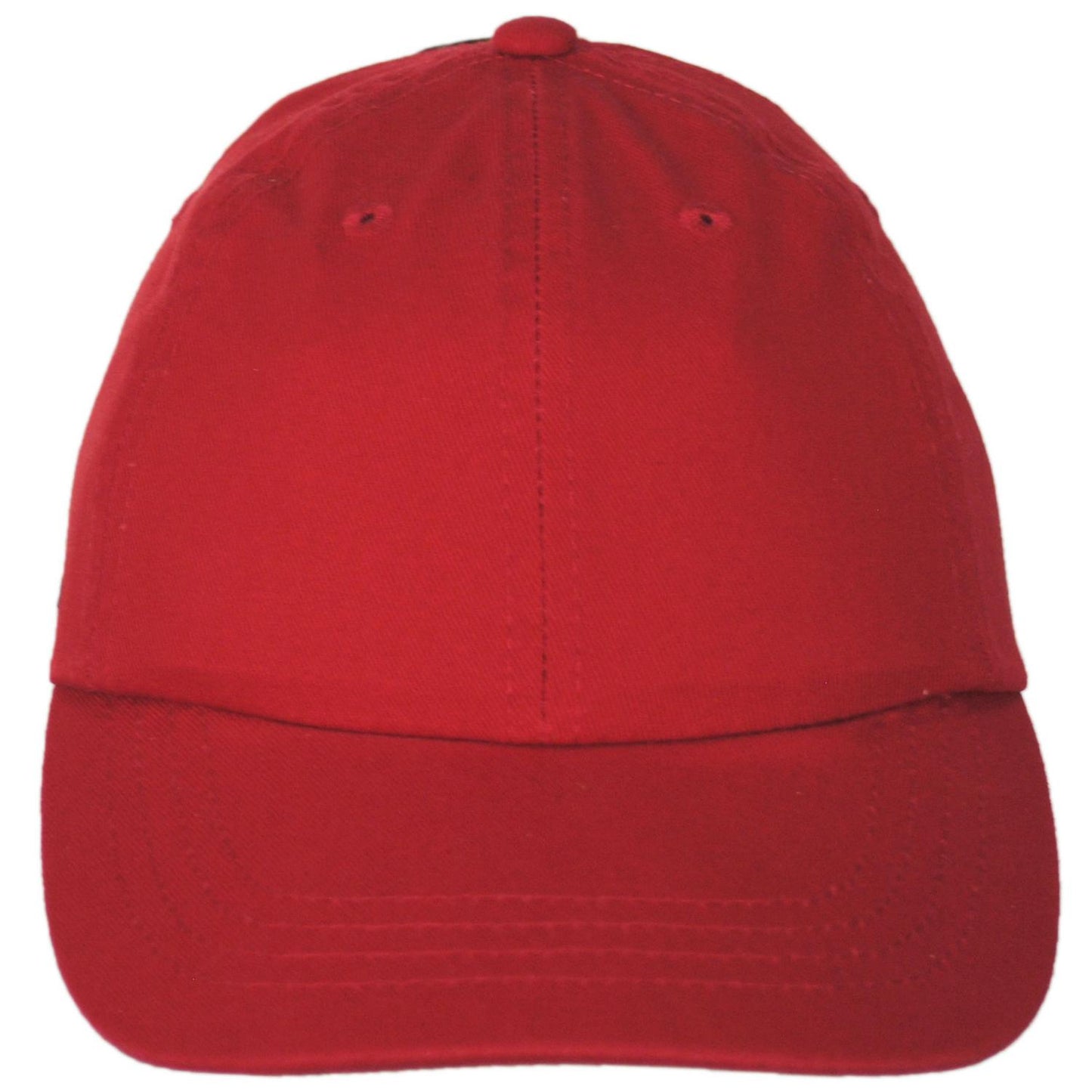 Scala | Kid's Cotton LoPro Baseball Cap Dad Hat | 508395 | front | RED
