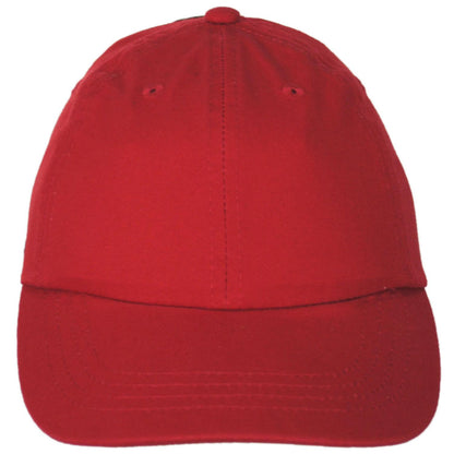 Scala | Kid's Cotton LoPro Baseball Cap Dad Hat | 508395 | front | RED