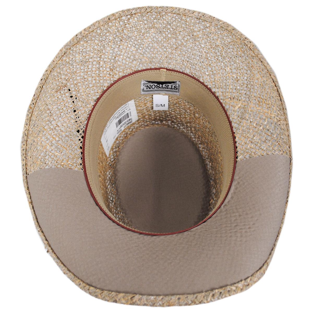 Stetson | Seagrass Straw Gambler Hat | 126919 | under | WHEAT