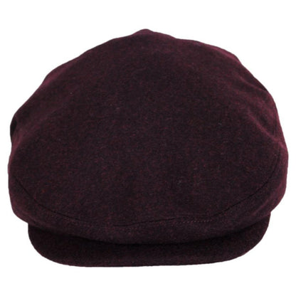 Jaxon Hats | Harlem Wool Blend Ivy Cap | 167733D | front | BURGUNDY