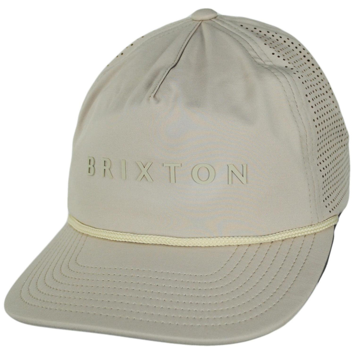 BRIXTON HATS | Alpha Journey Performance Strapback Baseball Cap | 201734 | lead | WARM GREY