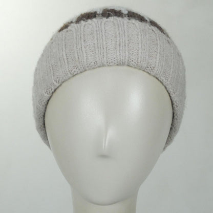 Scala | Kerrigan Recycled Knit Beanie Hat | 500046 | front | CREAM