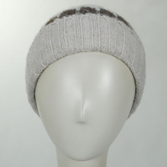 Scala | Kerrigan Recycled Knit Beanie Hat | 500046 | front | CREAM