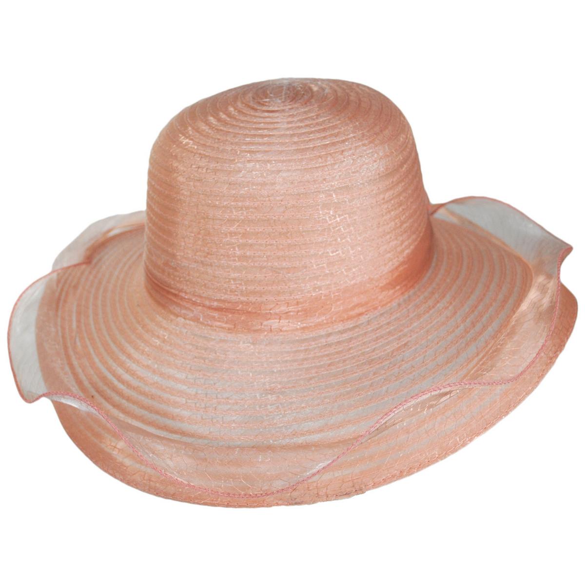 Jeanne Simmons | Iridescent Milan Organza Downbrim Hat