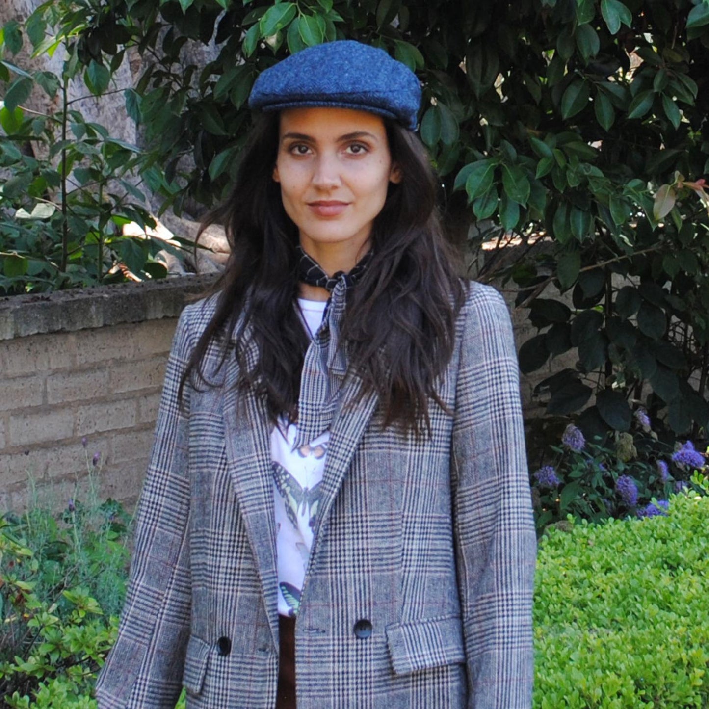 Jaxon & James | Ardmore Harris Tweed Wool Ivy Cap | 170006 | lsfone | BLUE/BLACK