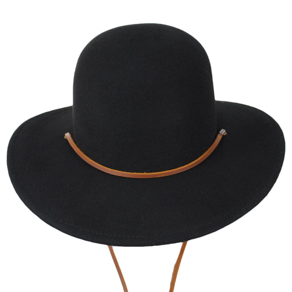 BRIXTON HATS | 20th Anniversary Tiller Wool Felt Hat | 135606 | front | BLACK
