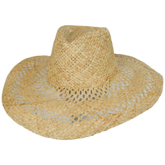 San Diego Hat Company | Cool Thru Raffia Straw Fedora Hat | 103666 | lead | NATURAL
