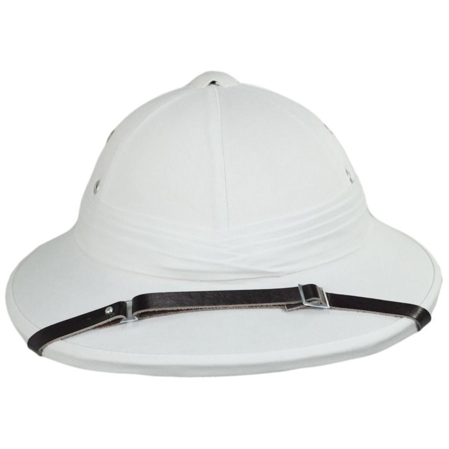 Village Hat Shop | French Pith Helmet - White | 155800W | front | WHITE